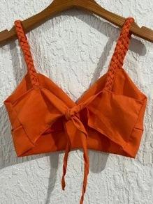 Women Tops - 橘色 - 查看 2