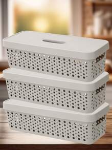 Storage Boxes & Bins - 灰色 - 查看 1