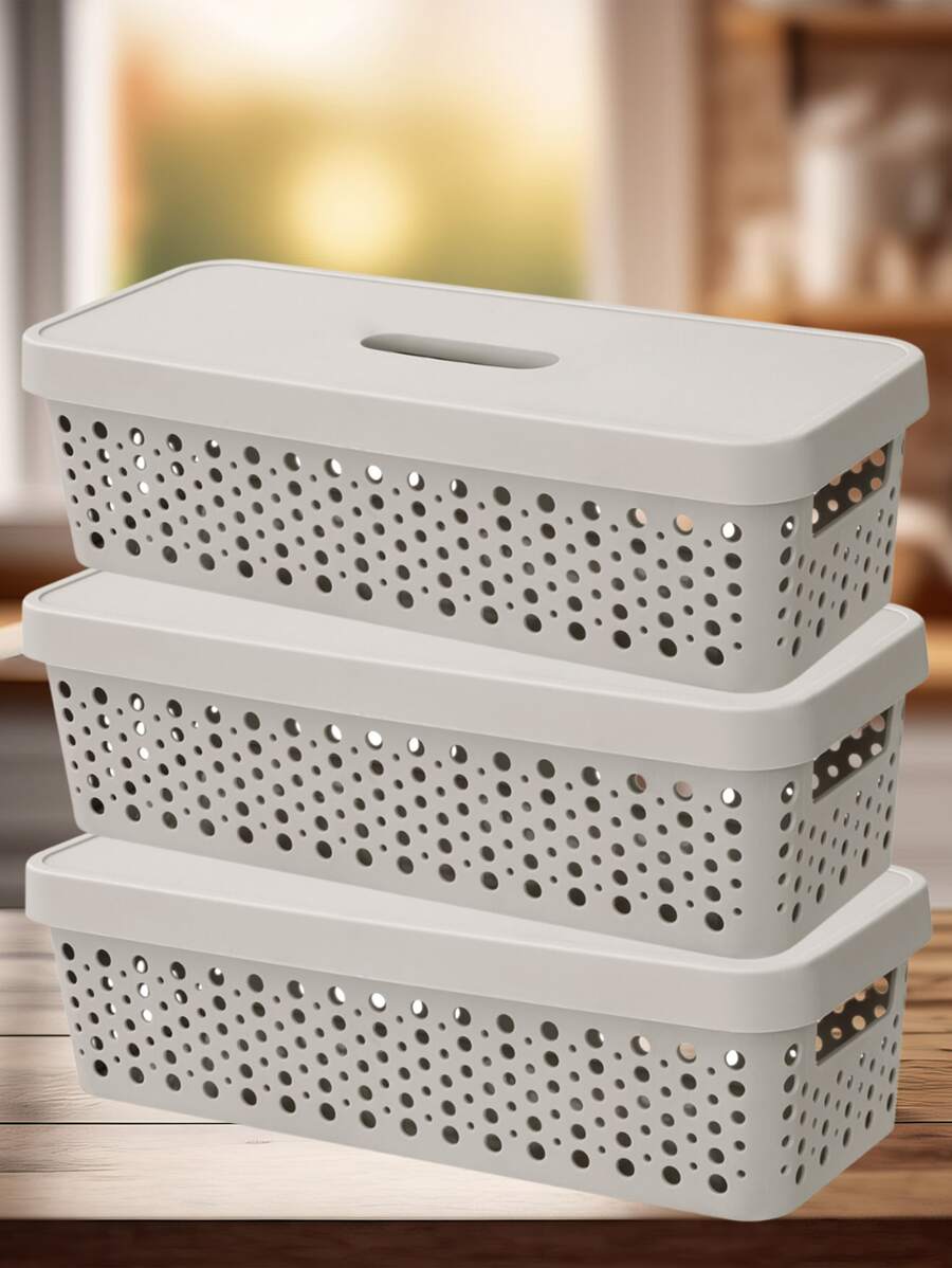 Storage Boxes & Bins - 灰色 - 查看 1