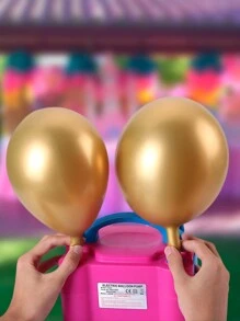 Bomba para Inflar Globos, Inflador de Globos con 2 Boquillas,110V ,600W, Bomba de Globo Eléctrica de Alto Volumen, Maquina para Inflar Globos para Decorar las Fiestas, Cumpleaños, Bodas y Actividades Promocionales - Rosa - Ver 4