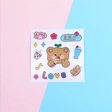 50 Stickers With Cute Kawaii Cartoons To Decorate Notebooks, Glasses, Thermoses ETC. Random - White - View 3