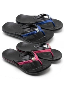 Women Flip-Flops - 寶藍色 - 查看 1