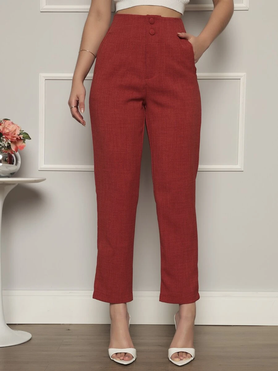 Women Pants - Màu Cam cháy - Xem 1