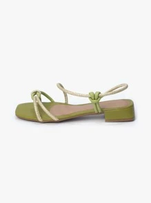 Women Flat Sandals - 綠色 - 查看 3