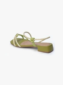 Women Flat Sandals - 綠色 - 查看 5