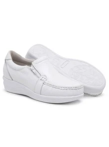 Women Wedge Sneakers - White - View 2