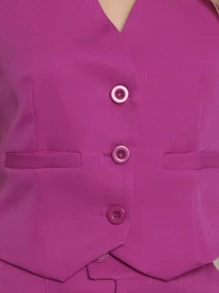 Women Two-piece Outfits - Hot Pink - View 3