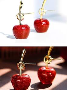 Pendientes con diseño de Cereza - Rojo - Ver 2