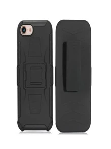 NETONBOX.COM Funda Case Premium Uso Rudo Con Clip Giratorio 180º Para Celular Compatible Con iPhone Antishock. - Negro - Ver 1