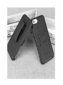NETONBOX.COM Funda Case Premium Uso Rudo Con Clip Giratorio 180º Para Celular Compatible Con iPhone Antishock. - Negro - Ver 6