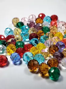 Hạt cườm thủy tinh nhiều màu sắc 3mm/4mm/6mm/8mm/10mm/12mm/Hạt cườm trang trí/Hạt cườm pha lê Áo/Hạt cườm thủy tinh tròn/Hạt cườm thủy tinh mài cạnh/Hạt cườm dùng làm hạt đệm, thích hợp để làm khuyên tai/vòng tay/vòng chân/dây chuyền/trang trí cây thông Noel/trang trí ngày lễ/trang trí đám cưới/trang trí cửa sổ. - Nhiều màu - Xem 8