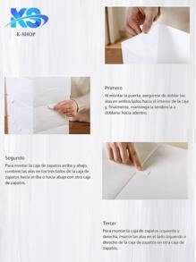 A:Cajas de almacenamiento de zapatos, organizador apilable de plástico transparente, paquete de 6PZ - Multicolor - Ver 7