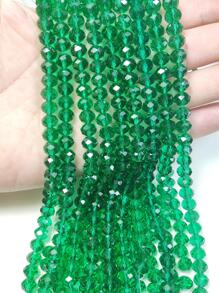 1串/組 3mm/4mm/6mm/8mm/10mm/12mm 玻璃珠/玻璃圓盤珠/玻璃刻面珠/玻璃隔珠，適用於珠寶製作/DIY創意珠飾 - 橄欖綠 - 查看 8