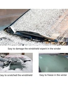 車前擋風玻璃遮陽板防雪盾 - 銀色 - 查看 4