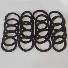 20入組無痕黑色飾髮圈，休閒款 - 黑色 - 查看 4