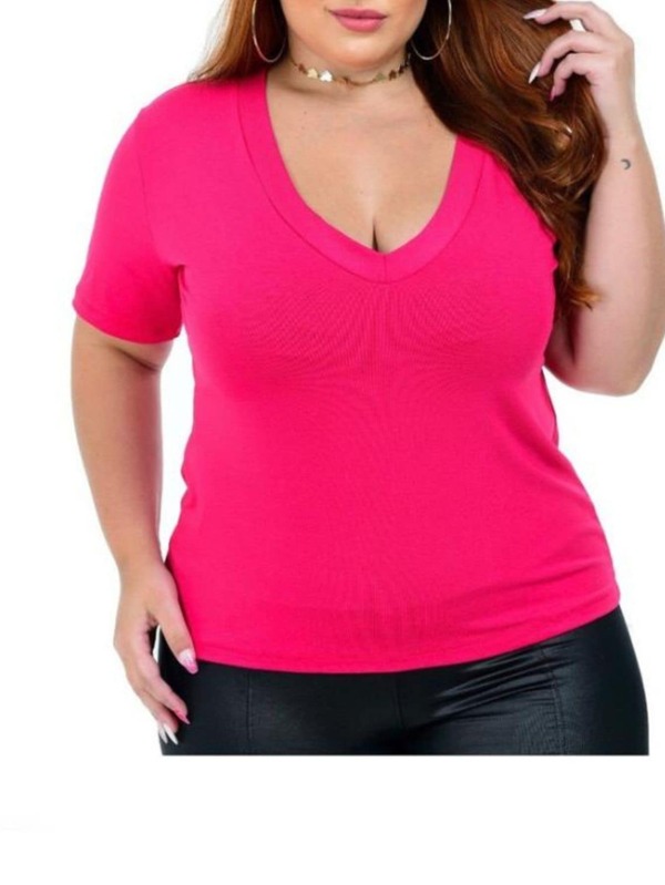 BASICA DO PODER BABY LOOK PLUS SIZE