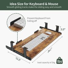 Height Adjustable Electric Standing Desk With Keyboard Tray, 55 X 24 Inch Stand Up Table With Storage Shelf, Sit Stand Desk - Rustic Brown - View 3
