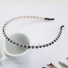 Royal 2pcs/Set Korean Style Imitation Crystal & Rhinestone Headband, Anti-Slip Hairband, Facial Cleansing Headband (Random Color),Hairband,Hair Hoop Headbands