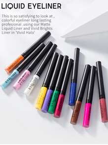 HANDAIYAN 2克防水持久不晕染哑光速干彩色眼线笔，适用于化妆、派对、万圣节、圣诞节、返校季、日常使用、脸部彩绘，是Y2K时尚的理想之选，也是生日/情人节/母亲节礼物的绝佳选择，更是各种庆祝活动的必备单品。 - 白色 - 查看 3