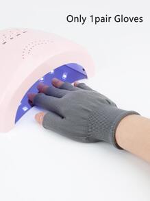 Anti UV Gloves For Nail Lamp Light, Professional UV Protection Gloves For Manicures Nails, Fingerless UV Gloves For Gel Nail Lamp,Nail Supplies,Nail Tools,Nail Art Tools,Back To School,Nails,Nail Tools For Press On Nails