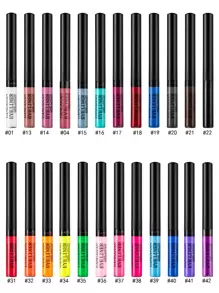 HANDAIYAN Waterproof Long-Lasting Non-Smudge Eyeliner Pencil, Matte Quick-Dry Colored Eyeliner Liquid, 2g Net Content, Makeup For Party, Halloween, Christmas, Back To School, Daily Makeup - Hot Pink - View 4