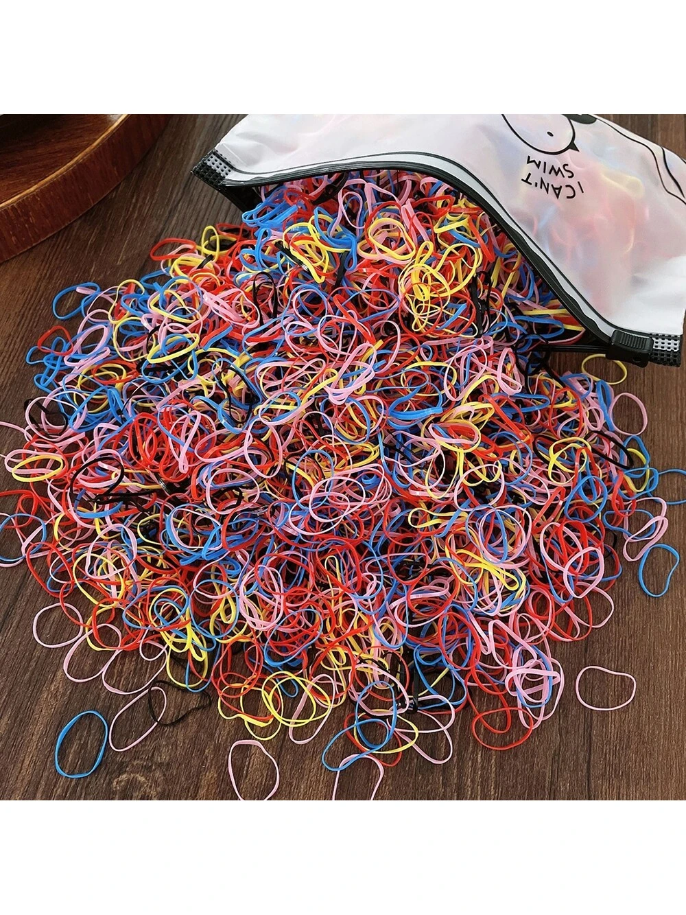 1000pcs فتاة الفتاة 3-12 سنة 0.48 بوصة ملونة مصغرة الشعر التعادل المتاح مناسبة للاستخدام اليومي