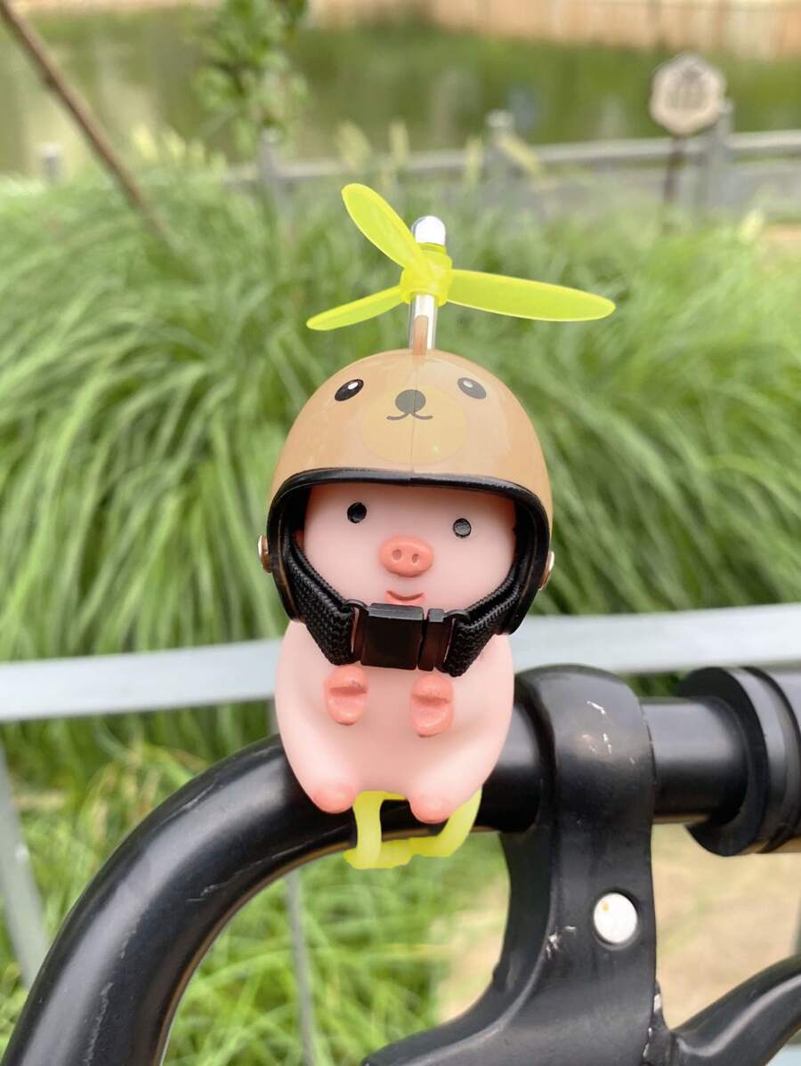 1入組豬形狀摩托車裝飾物