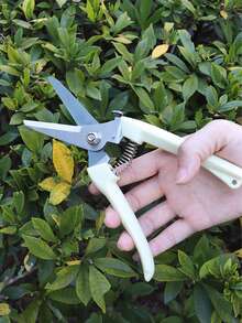 1入組不銹鋼修樹枝剪刀適用於園藝和插花 - 彩色 - 查看 4