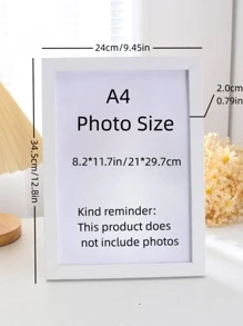 1 pieza Marco para imagen simple A4 blanco - Blanco - Ver 7