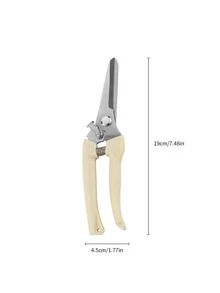 1入組不銹鋼修樹枝剪刀適用於園藝和插花 - 彩色 - 查看 8