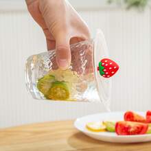 1pc Silicone Cup Lid, Creative kiwifruit Decor Mug Cover For Cup - Green - View 3