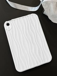 1 件水波纹果冻白平板电脑保护壳，适用于 iPad 保护 - 白色 - 查看 4