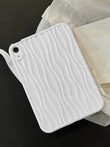 1 件水波纹果冻白平板电脑保护壳，适用于 iPad 保护 - 白色 - 查看 5