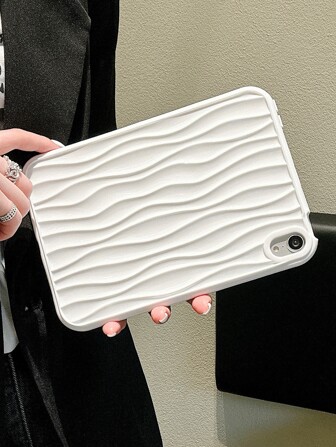 1 件水波纹果冻白平板电脑保护壳，适用于 iPad 保护