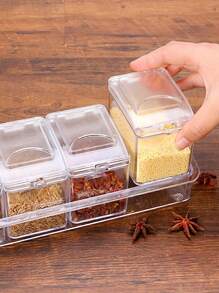 Herb Spice Rack 4 In 1 Kitchen Organizer - Clear - View 4