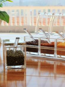 Herb Spice Rack 4 In 1 Kitchen Organizer - Clear - View 3