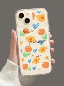 Coque De Téléphone Transparente Fleuri - Multicolore - Voir 2