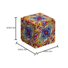 Shape-Shifting Magic Cube: Transform Into Over 70 Shapes with 36 Rare Earth Magnets - Fidget Toy - Apricot - View 5