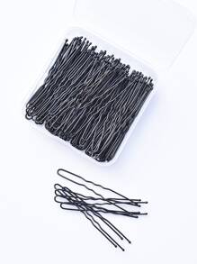 150入組U型髮夾用於頭髮造型 - 黑色 - 查看 1