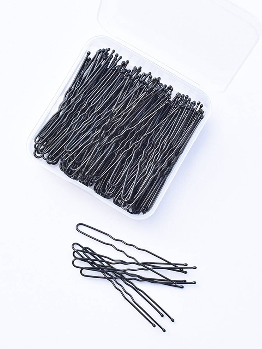 150入組U型髮夾用於頭髮造型 - 黑色 - 查看 1