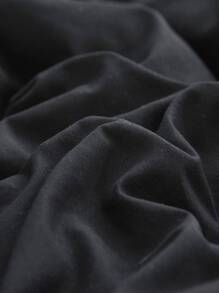 Set din trei piese de husă de pilota, periată, cu volane neagră, cremoasă