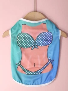 1入組心形寵物背心 - 彩色 - 查看 2