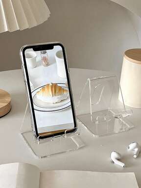 1 Adet Kutulu Çok Parçalı Masa Telefonu Standı, Renkli, Yaratıcı Dekor, Kolay Şarj, Kaymaz Tasarım, Birden Fazla Senaryo İçin Uygun