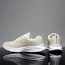 Zapatos de atletismo caqui de malla casual deportivo - Caqui - Ver 2