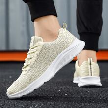 Zapatos de atletismo caqui de malla casual deportivo - Caqui - Ver 10