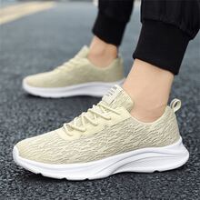 Zapatos de atletismo caqui de malla casual deportivo - Caqui - Ver 7