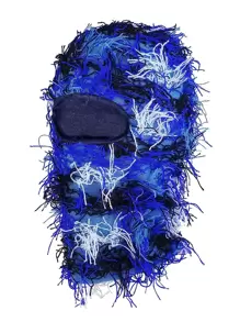 1 Miếng Balaclava Đau khổ Dệt kim Giường đôi Mặt Mặt nạ trượt tuyết Mùa Đông Chống gió Cái cổ Ấm áp hơn Cho nam giới NỮ Một cỡ Phù hợp Tất cả - Màu xanh lam - Xem 1