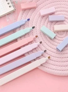 Bộ 6 Bút Dạ Quang Phối Màu, Bút Dạ Quang Đa Năng Đơn Giản Cho Văn Phòng, Trường Học - Nhiều màu - Xem 3