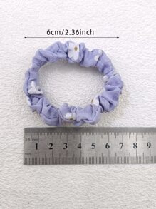 10pcs/Pack Women's Colored Dacron Cloth Bow Scrunchies, Suitable For Daily Use Casual,Dopamine Hair Ties Scrunchy Hair Ties Ponytail Head Accessories Elastic Band Beauty Home Hair Accessories Hair Rubber Bands - Multicolor - View 5