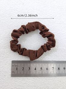 10 pièces/paquet Attaches cheveux en satin pour femmes avec nœud papillon pour une utilisation quotidienne. Chouchous décontractés.